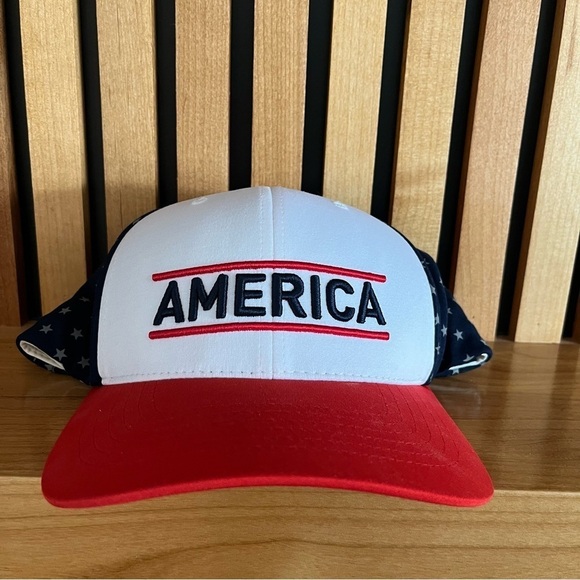 Puma America Cap - Red, White, and Blue - Picture 1 of 5